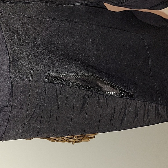 Athleta Peak Hybrid Fleece lined 3 pocket tights womens size M - Picture 3 of 11